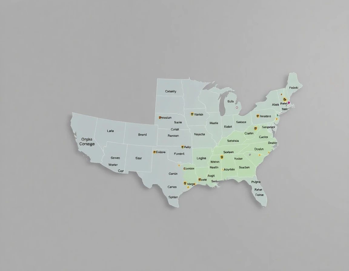 Electrical Service Areas Map